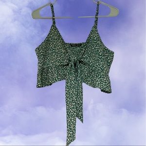Flowered crop top